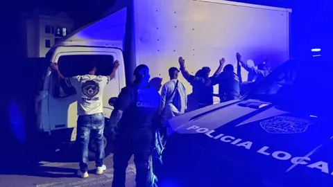 Imagen de uno de los controles que ha realizado la Policía Local este fin de semana.