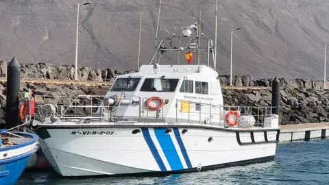 Imagen de una de las embarcaciones de la Reserva Marina de La Graciosa