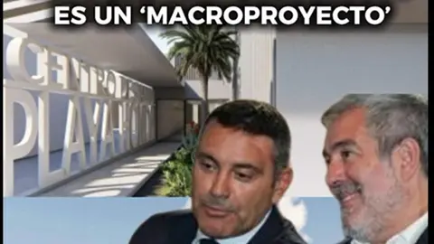 Imagen del vídeo que ha difundido el PSOE para criticar al presidente del Cabildo de Lanzarote.