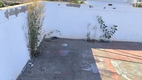 Imagen de cómo se encuentra una de las canchas