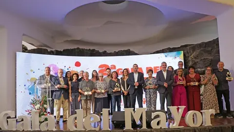 Premiados en la II gala del mayor.