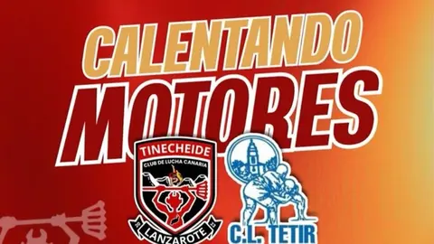 Cartel promocional de la lucha entre Ticheide y Tetir.