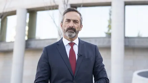 Pedro San Ginés frente al Senado.
