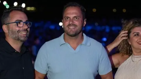 Imagen que usa el PSOE para ilustrar su denuncia de Echedey Eugenio, Yonathan de León y Eli Merino