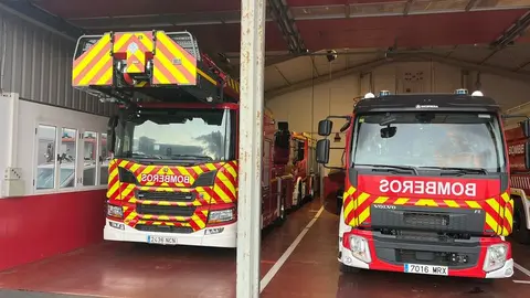 El equipo de bomberos tras su salida a cubrir el incidente.