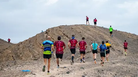 Uno de los momentos de la conocida prueba de Tinajo
