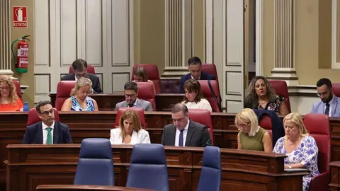 Imagen de este lunes de los diputados del Grupo Popular.