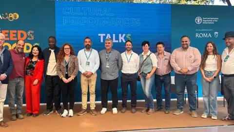 Imagen de la expedición de Lanzarote dentro de la muestra en Roma