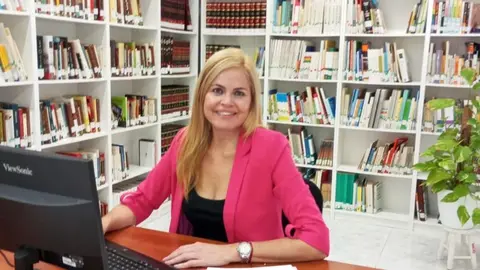 La concejal Cristina Duque en su despacho