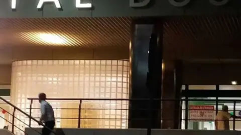 Entrada al servicio de Urgencias del hospital de Arrecife. 