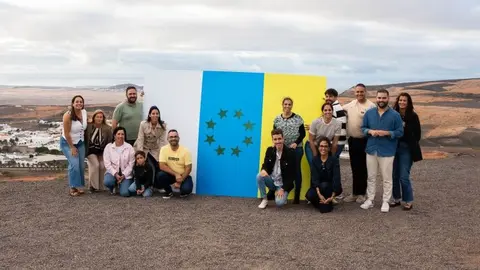 Los Jóvenes Nacionalistas de Lanzarote y La Graciosa celebran el Día de la Bandera Nacional Canaria.