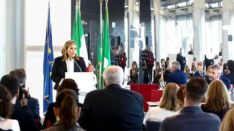 Astrid Pérez durante su intervención en el evento.