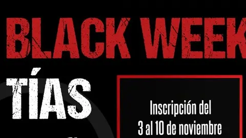 Cartel promocional del Black Week.