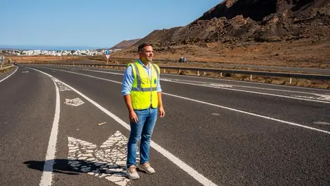 Jacobo Medina en la LZ-1.