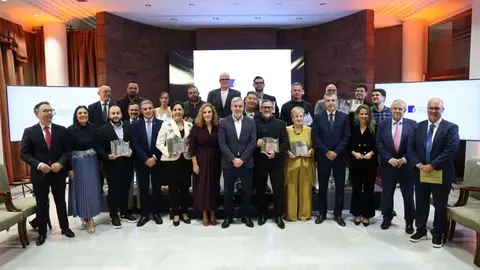 Autoridades y premiados en los Premios Gastronómicos Mesa Abierta en su VIII edición.
