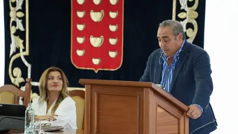 Ángel Vázquez este martes durante su discurso.