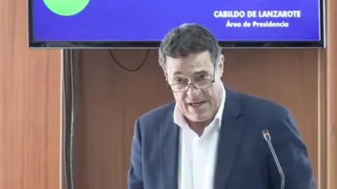 El portavoz de VOX durante su intervención en el Debate. 