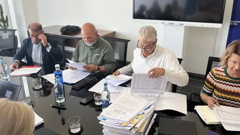 José Juan Cruz junto a Marcos Hernández.