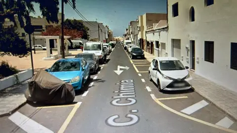 Calle en la que ha ocurrido la tragedia este sábado.