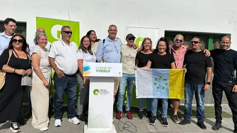 Imagen de los integrantes del nuevo Comité Local de NC en Yaiza.