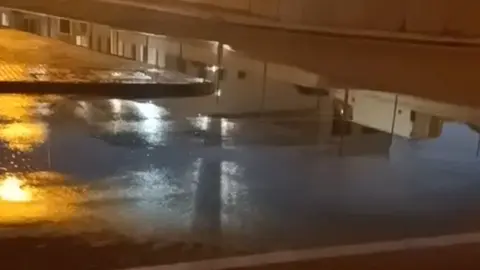 Vertidos en las inmediaciones de la comisaria de la Policía Nacional.