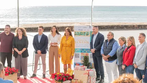 Presentación del evento en la Playa de Las Cucharas.