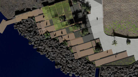 Infografía del nuevo centro de buceo.