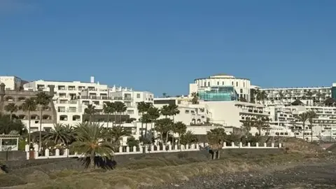El hotel Papagayo Arena cuando comenzó su andadura en Lanzarote. 