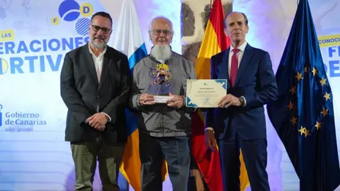 Polí Suárez junto a Francisco Rivero Vega.