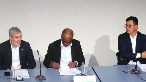 Fernando Clavijo, Ulises Correira e Silva y Pablo Rodríguez.