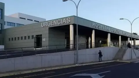 Imagen de acceso al servicio de Urgencias del hospital de Lanzarote.
