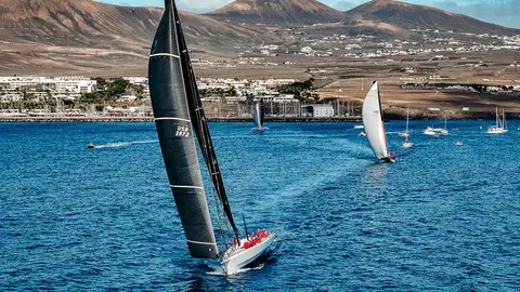 Imagen de regata de la RORC Transatlantic Race.