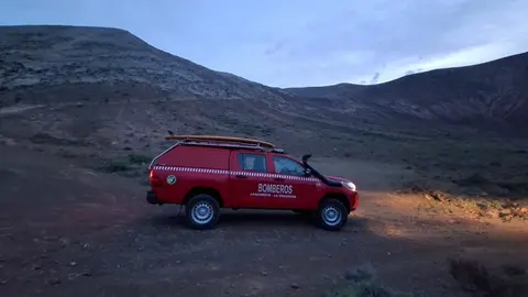 Imagen del veh&iacute;culo utilizado por los bomberos para el rescate.