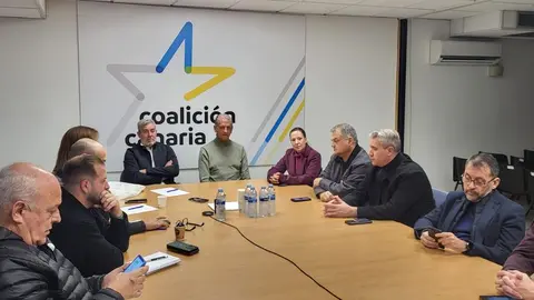 Imagen de los cargos reunidos en Tenerife con Fernando Clavijo al frente