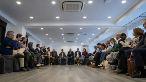 Fernando Clavijo estuvo al frente del encuentro con las entidades del tercer sector