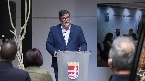 Isidro P&eacute;rez en la rueda de prensa de presentaci&oacute;n del Plan General.