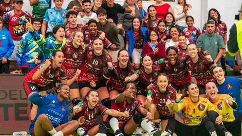 Las jugadoras estaban euf&oacute;ricas despu&eacute;s del importante encuentro