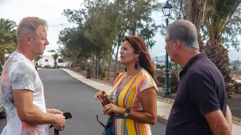 Olivia Duque junto a Eugenio Robayna.