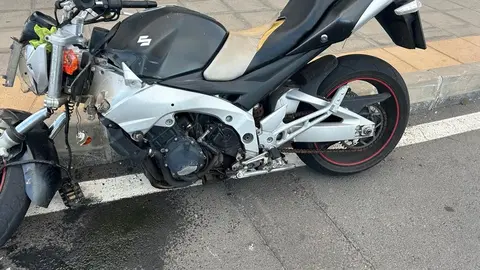 Imagen de c&oacute;mo se qued&oacute; la moto
