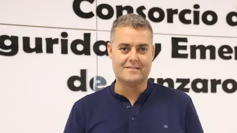 Francisco Javier Aparicio en la sede del Consorcio de Seguridad y Emergencias de Lanzarote. 