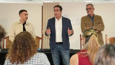 Marci Acu&ntilde;a junto a Francisco Candil y Daniel Morales.