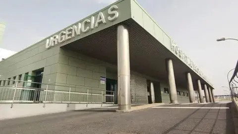 Imagen de entrada a Urgencias del Hospital Molina Orosa de Arrecife.