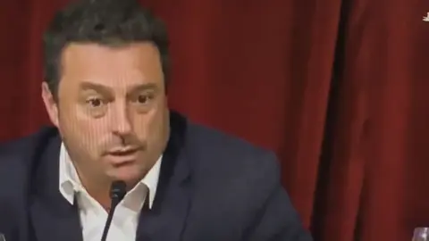 Imagen de la retransmisi&oacute;n del pleno de este jueves en Yaiza.