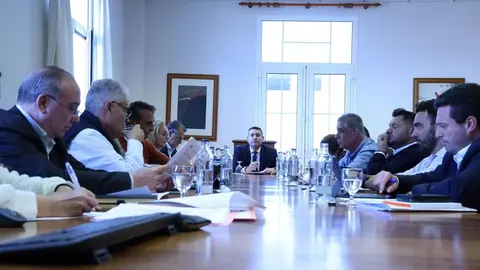 Imagen de la reuni&oacute;n del Consorcio del Agua de este jueves