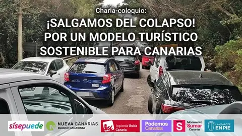 Cartel del evento de las fuerzas de izquierda canaria.