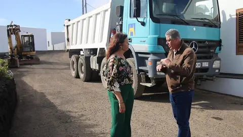 Olivia Duque junto a Eugenio Robayna.