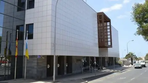 Imagen de la fachada de los juzgados de Arrecife. 