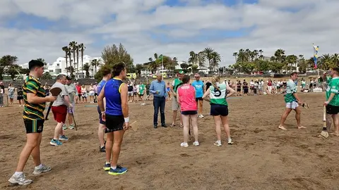 Jos&eacute; Juan Cruz en una de las actividades del d&iacute;a de San Patricio.