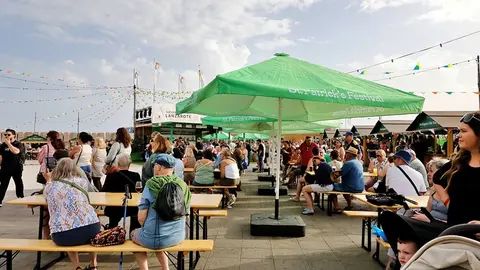 Puestos en el Varadero con motivo de la fiesta de San Patricio.