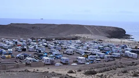 Imagen de la zona de acampada de Papagayo.